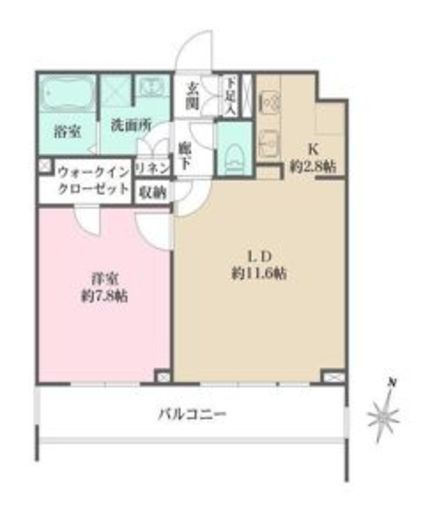 CREALpremier西馬込 (クリアルプレミア西馬込)　402号室　間取り