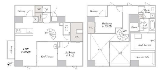 LUMIEC SANGENJAYA (ルミーク三軒茶屋)　1402号室　間取り