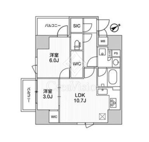 ALTERNA三軒茶屋　703号室　間取り