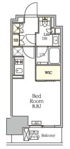 ザ・パークハビオ大森山王　1207号室　間取り