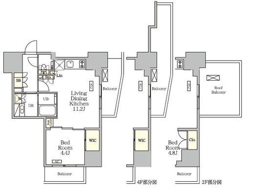 ザ・パークハビオ大森山王　404号室　間取り