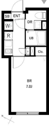 コンポジット品川戸越　102号室　間取り