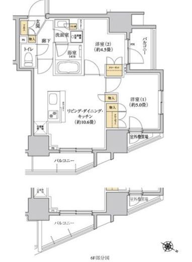 グレーシアフィット三軒茶屋　803号室　間取り