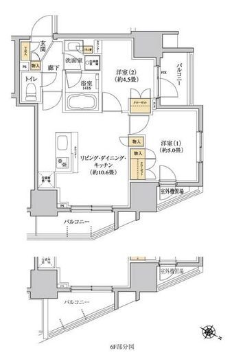 グレーシアフィット三軒茶屋　903号室　間取り