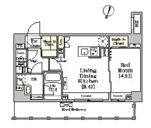 ARKMARK世田谷砧 (アークマーク世田谷砧)　505号室　間取り