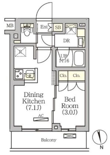 ARKMARK南品川 (アークマーク南品川)　104号室　間取り