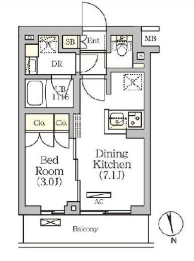 ARKMARK南品川 (アークマーク南品川)　105号室　間取り