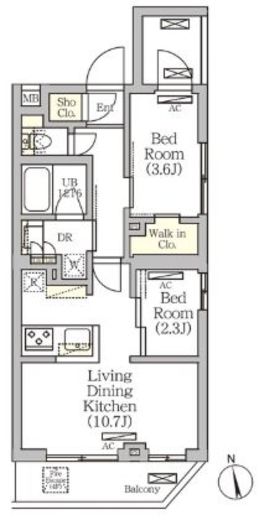 ARKMARK南品川 (アークマーク南品川)　205号室　間取り