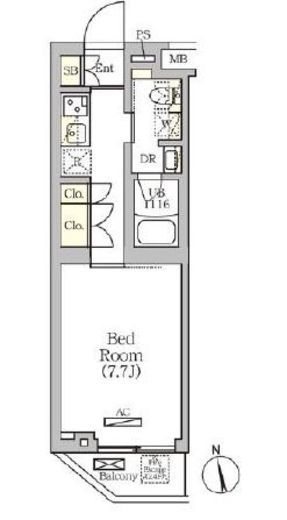 ARKMARK南品川 (アークマーク南品川)　401号室　間取り