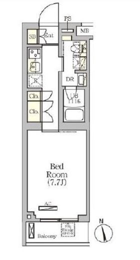 ARKMARK南品川 (アークマーク南品川)　403号室　間取り