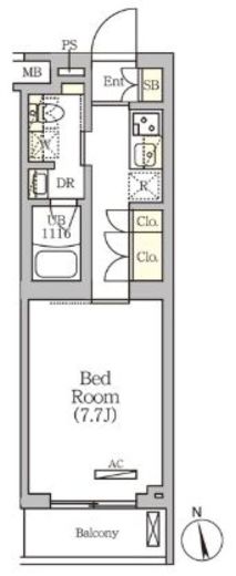 ARKMARK南品川 (アークマーク南品川)　404号室　間取り