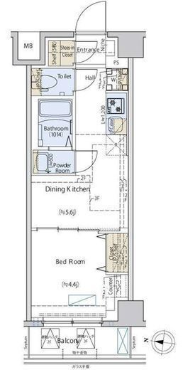 Cedar Plaza目黒本町　207号室　間取り