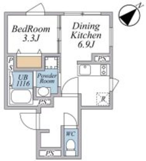 リーガランド武蔵小山アネックス　201号室　間取り