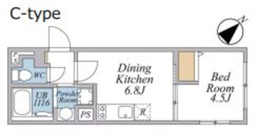 リーガランド武蔵小山アネックス　303号室　間取り