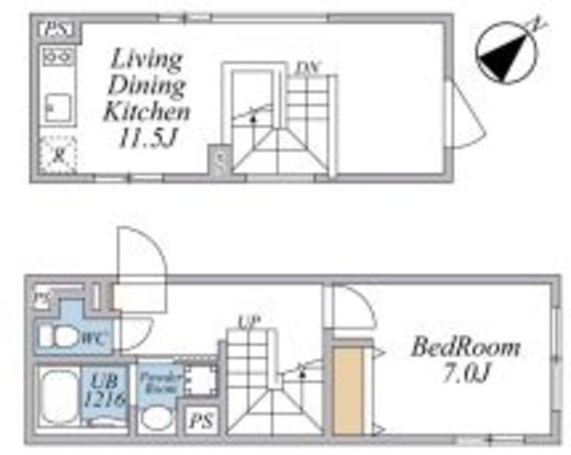 リーガランド武蔵小山アネックス　403号室　間取り