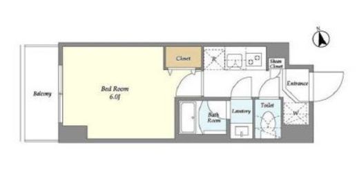Augusta Residence大森　602号室　間取り