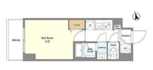 Augusta Residence大森　608号室　間取り