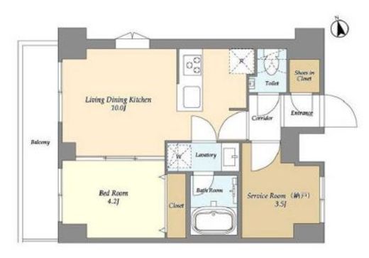 Augusta Residence大森　801号室　間取り