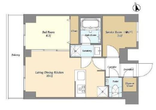 Augusta Residence大森　802号室　間取り