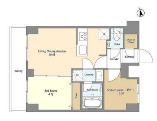 Augusta Residence大森　805号室　間取り