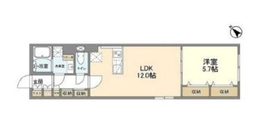 ウェルスクエア武蔵小山Ⅱ　101号室　間取り