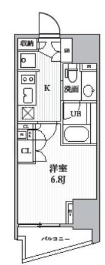 シーズンフラッツ大井町　501号室　間取り