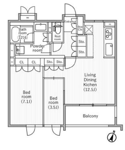 nido SAKURAGAOKA　210号室　間取り