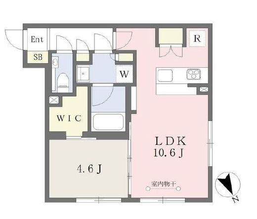 Reve Residence 三軒茶屋 (レーヴレジデンス三軒茶屋)　104号室　間取り