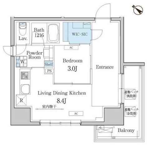 デュオフラッツ池尻大橋　201号室　間取り
