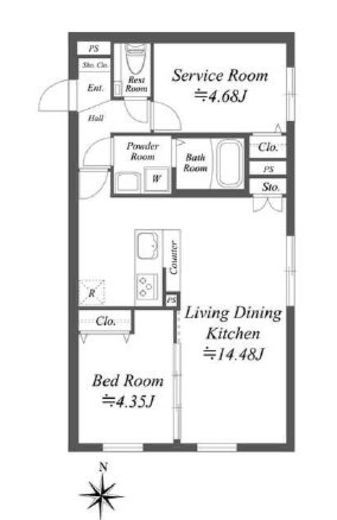 SOLASIAresidence世田谷代田　201号室　間取り