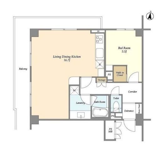 PATH池上　306号室　間取り