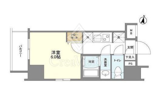 インペリアルフラット武蔵小山　705号室　間取り