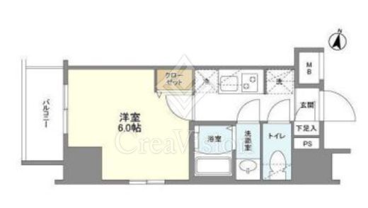インペリアルフラット武蔵小山　905号室　間取り