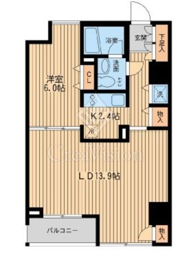 ウィルテラス千歳烏山　1003号室　間取り