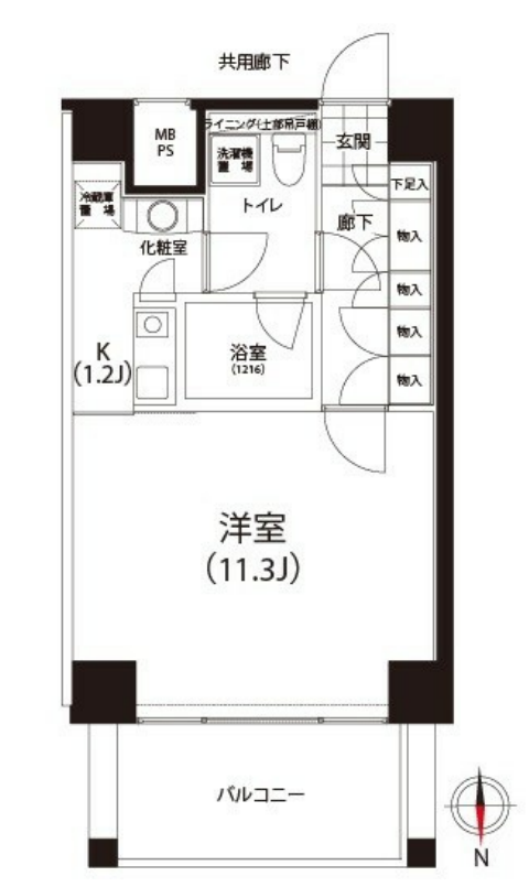 クイズ恵比寿　404号室　間取り
