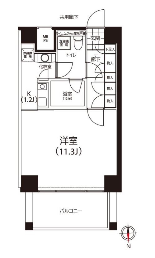 クイズ恵比寿　604号室　間取り