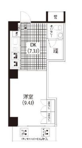 クイズ恵比寿　803号室　間取り