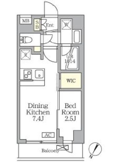 アジールコート三宿テラス　310号室　間取り