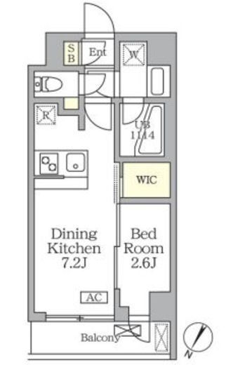 アジールコート三宿テラス　404号室　間取り