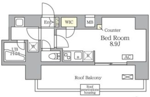 アジールコート三宿テラス　502号室　間取り