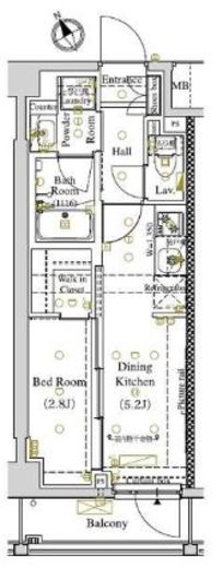 ARKMARK東大井 (アークマーク東大井)　304号室　間取り