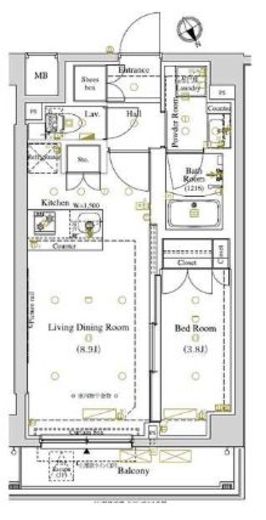 ARKMARK東大井 (アークマーク東大井)　307号室　間取り