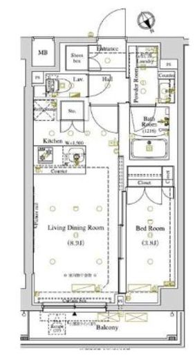 ARKMARK東大井 (アークマーク東大井)　309号室　間取り