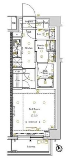 ARKMARK東大井 (アークマーク東大井)　401号室　間取り