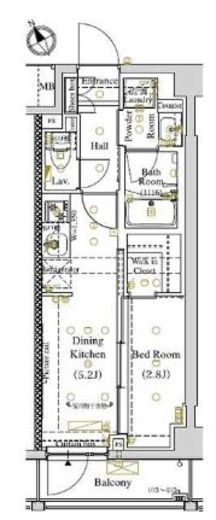 ARKMARK東大井 (アークマーク東大井)　403号室　間取り