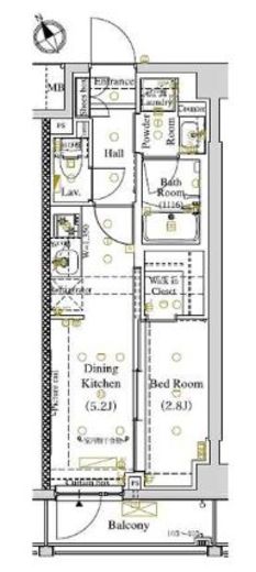 ARKMARK東大井 (アークマーク東大井)　405号室　間取り