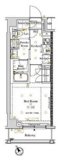 ARKMARK東大井 (アークマーク東大井)　406号室　間取り