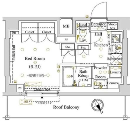 ARKMARK東大井 (アークマーク東大井)　409号室　間取り
