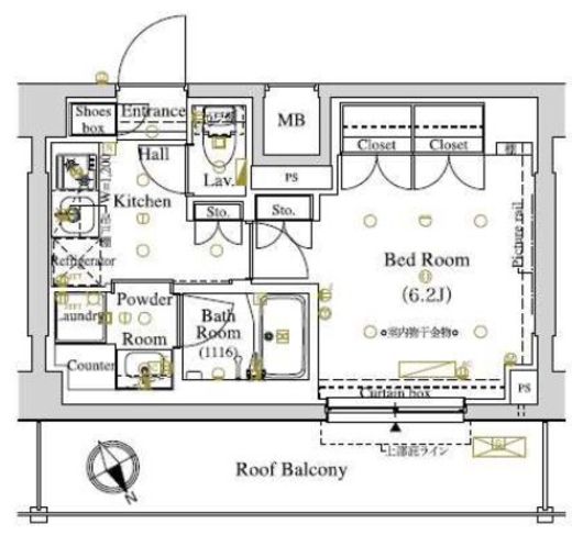 ARKMARK東大井 (アークマーク東大井)　410号室　間取り
