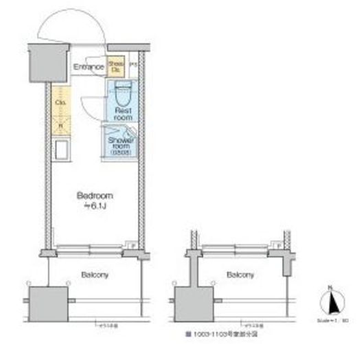 TOMORE品川中延　1002号室　間取り